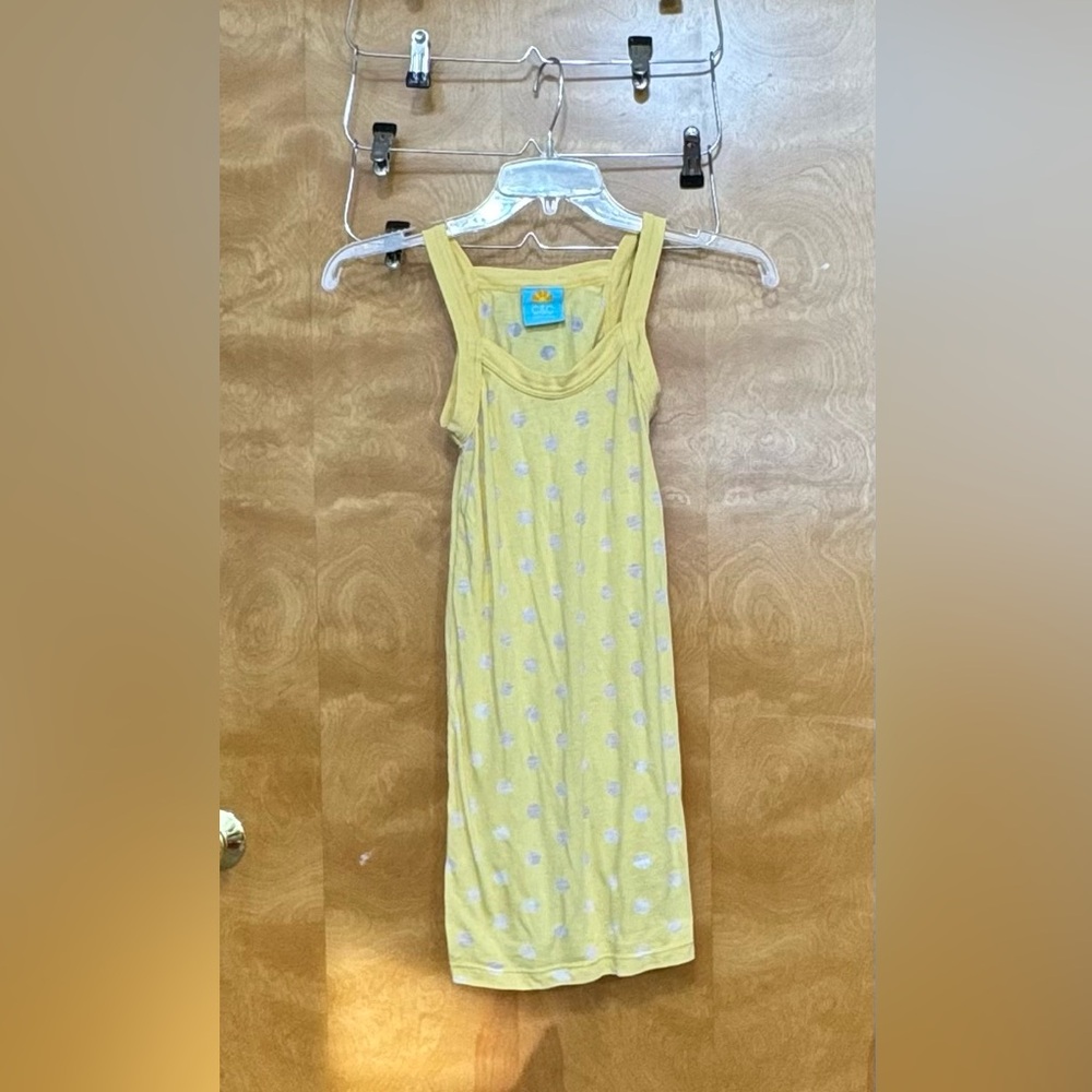 Polka dot wide straps C&C California tunic top xs